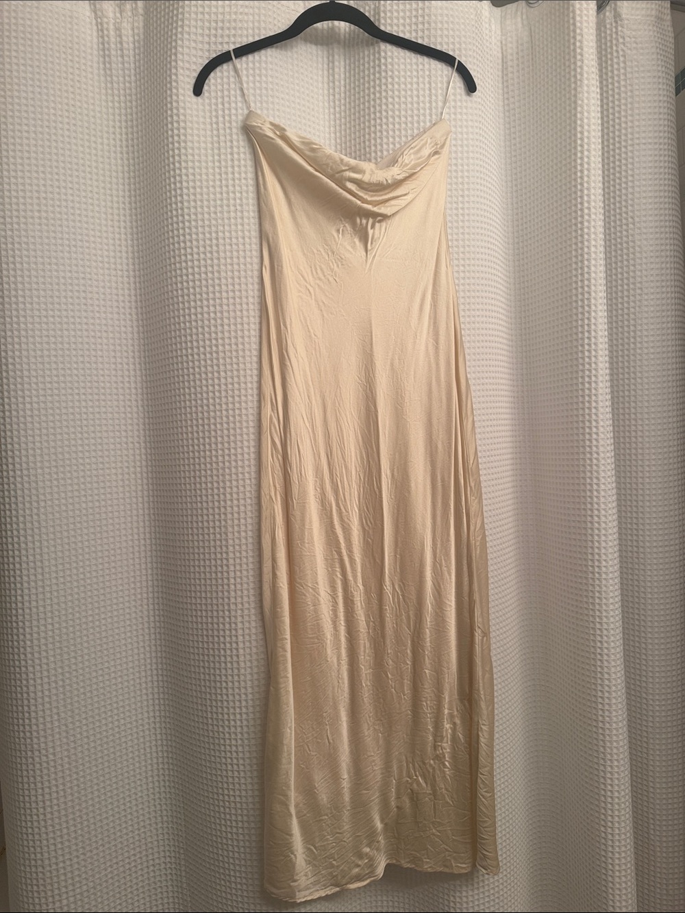 Reformation Joana Silk Dress - CHAMPAGNE